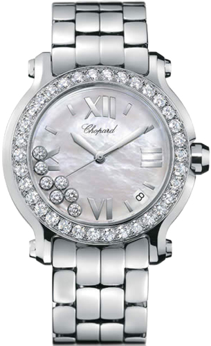 Chopard Happy Sport Series Stainless Steel Ladies Swiss Quartz Watch 278478-20 Chopard Happy Sport Series Stainless Steel Ladies Swiss Quartz Watch 278478-20