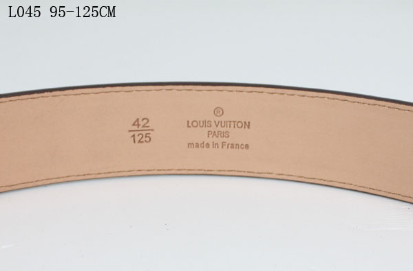 Louis Vuitton Monogram Belt Silver Hardware L045 Louis Vuitton Monogram Belt Silver Hardware L045