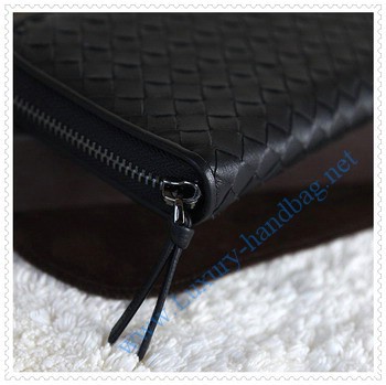 Bottega Venetal Lambskin Leather wallet black Bottega Venetal Lambskin Leather wallet black