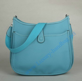 Hermes Evelyne Bag Blue 1032 Hermes Evelyne Bag Blue 1032