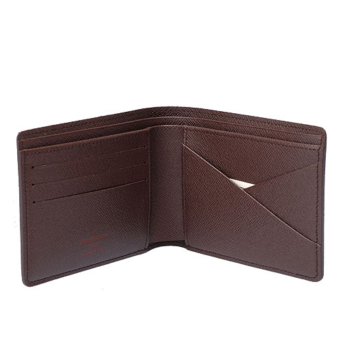 Louis Vuitton Damier Canvas Multiple Wallet N60895 Ebene Louis Vuitton Damier Canvas Multiple Wallet N60895 Ebene