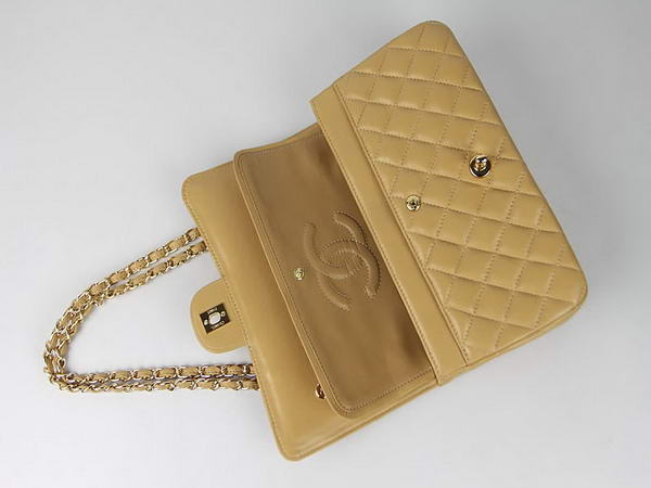Chanel 2.55 Series Lambskin Flap Bag A1112 Apricot Gold Chanel 2.55 Series Lambskin Flap Bag A1112 Apricot Gold