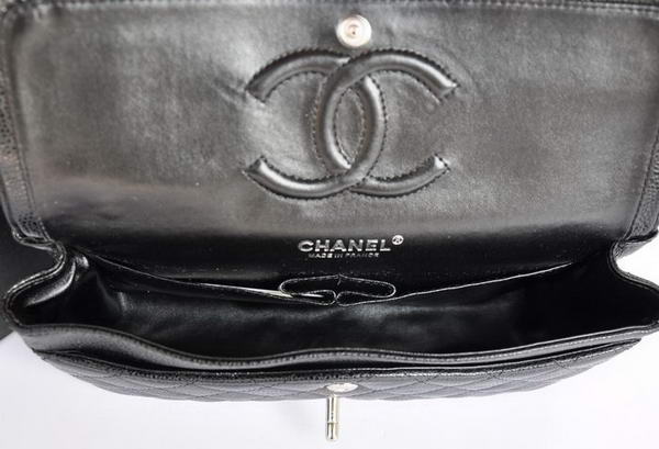 Chanel A1112 2.55 Series Flap Bag Original Caviar Leather Black Chanel A1112 2.55 Series Flap Bag Original Caviar Leather Black