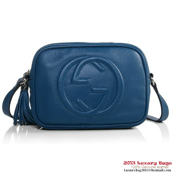 Gucci 308364 A7M0G 4316 Soho Periwinkle Leather Disco Bag Gucci 308364 A7M0G 4316 Soho Periwinkle Leather Disco Bag