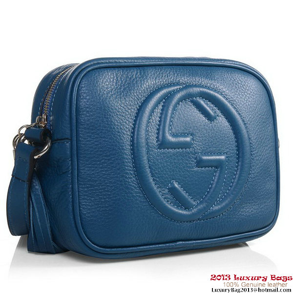 Gucci 308364 A7M0G 4316 Soho Periwinkle Leather Disco Bag Gucci 308364 A7M0G 4316 Soho Periwinkle Leather Disco Bag