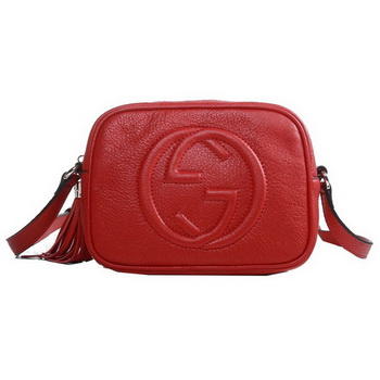 Gucci 308364 A7M0G 6523 Soho Red Leather Disco Bag Gucci 308364 A7M0G 6523 Soho Red Leather Disco Bag