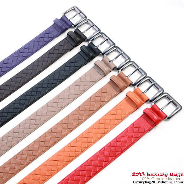 Bottega Veneta Intrecciato Nappa Belt Brown Bottega Veneta Intrecciato Nappa Belt Brown