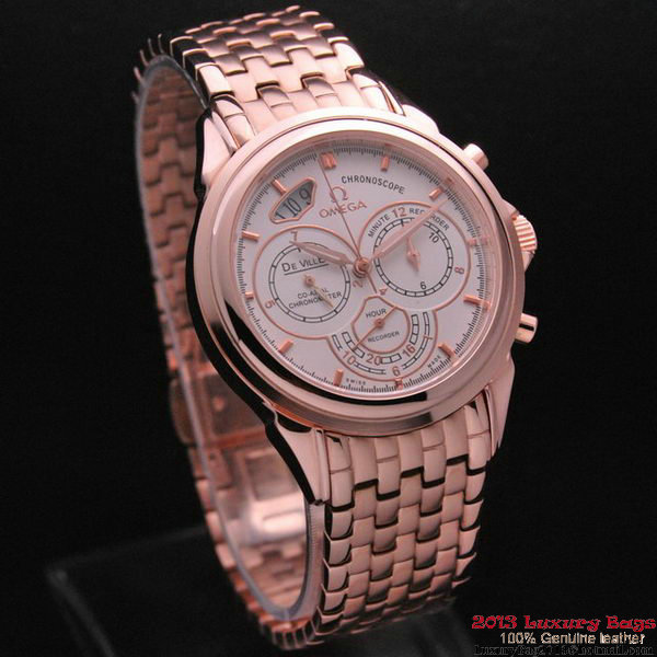 OMEGA DE VILLE CO-AXIAL CHRONOSCOPE Red Gold on Red Gold Strap OM77432 OMEGA DE VILLE CO-AXIAL CHRONOSCOPE Red Gold on Red Gold Strap OM77432