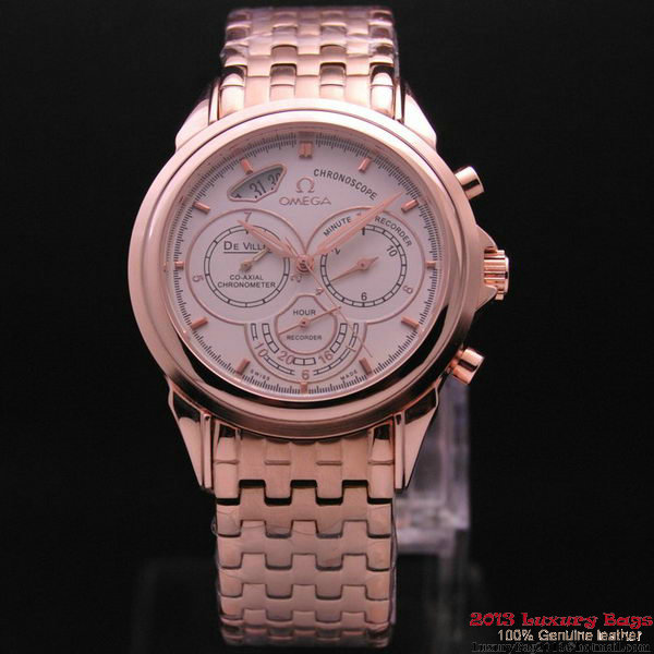 OMEGA DE VILLE CO-AXIAL CHRONOSCOPE Red Gold on Red Gold Strap OM77432 OMEGA DE VILLE CO-AXIAL CHRONOSCOPE Red Gold on Red Gold Strap OM77432