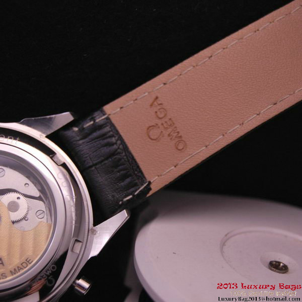 OMEGA DE VILLE CO-AXIAL CHRONOSCOPE Steel on Black Leather Strap OM77407 OMEGA DE VILLE CO-AXIAL CHRONOSCOPE Steel on Black Leather Strap OM77407