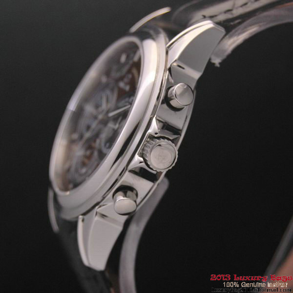 OMEGA DE VILLE CO-AXIAL CHRONOSCOPE Steel on Black Leather Strap OM77407 OMEGA DE VILLE CO-AXIAL CHRONOSCOPE Steel on Black Leather Strap OM77407