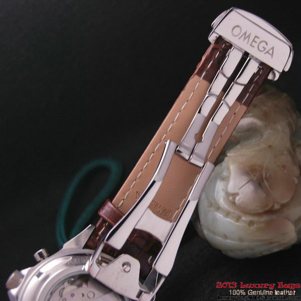 OMEGA DE VILLE CO-AXIAL CHRONOSCOPE Steel on Brown Leather Strap OM77404 OMEGA DE VILLE CO-AXIAL CHRONOSCOPE Steel on Brown Leather Strap OM77404