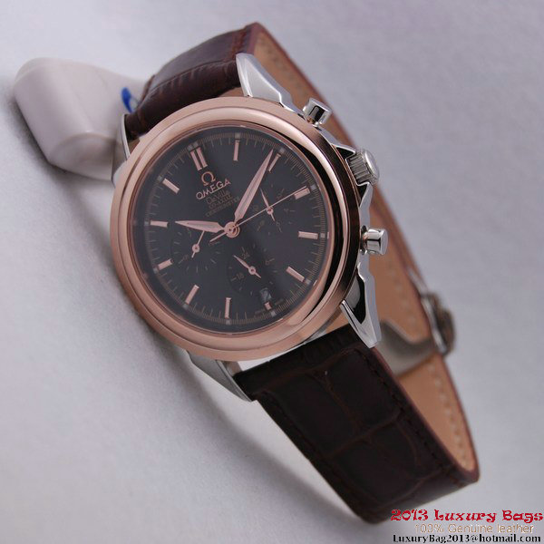 OMEGA DE VILLE CO-AXIAL Chronometer Red Gold on Brown Leather Strap OM77509 OMEGA DE VILLE CO-AXIAL Chronometer Red Gold on Brown Leather Strap OM77509