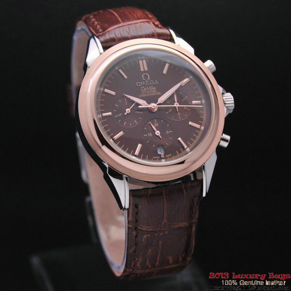 OMEGA DE VILLE CO-AXIAL Chronometer Red Gold on Brown Leather Strap OM77509 OMEGA DE VILLE CO-AXIAL Chronometer Red Gold on Brown Leather Strap OM77509
