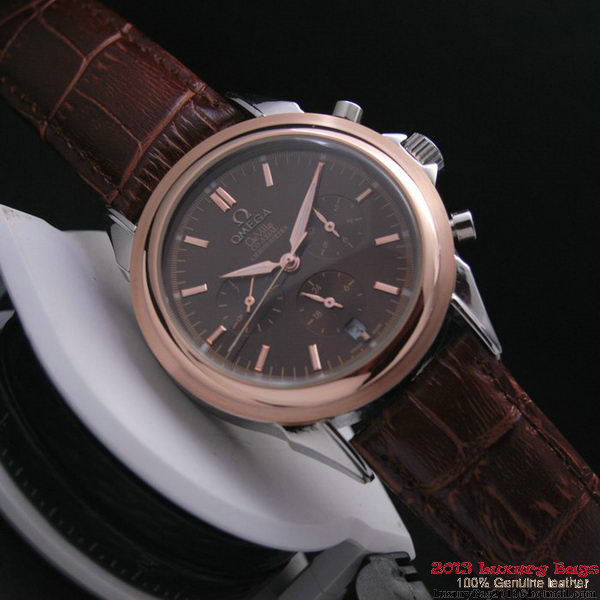 OMEGA DE VILLE CO-AXIAL Chronometer Red Gold on Brown Leather Strap OM77509 OMEGA DE VILLE CO-AXIAL Chronometer Red Gold on Brown Leather Strap OM77509