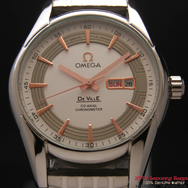 OMEGA DE VILLE HOUR VISION ANNUAL CALENDAR Steel on Steel Strap OM77113 OMEGA DE VILLE HOUR VISION ANNUAL CALENDAR Steel on Steel Strap OM77113