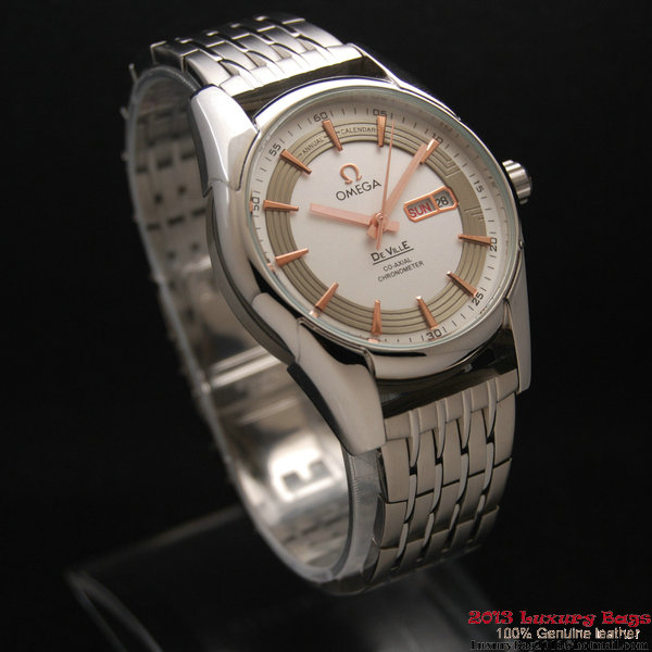 OMEGA DE VILLE HOUR VISION ANNUAL CALENDAR Steel on Steel Strap OM77113 OMEGA DE VILLE HOUR VISION ANNUAL CALENDAR Steel on Steel Strap OM77113