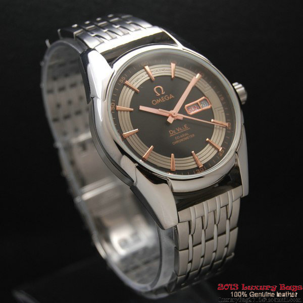 OMEGA DE VILLE HOUR VISION ANNUAL CALENDAR Steel on Steel Strap OM77117 OMEGA DE VILLE HOUR VISION ANNUAL CALENDAR Steel on Steel Strap OM77117