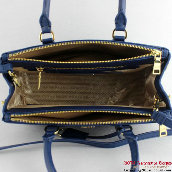 2013 Prada Saffiano Tote Bag 1801 Blue 2013 Prada Saffiano Tote Bag 1801 Blue