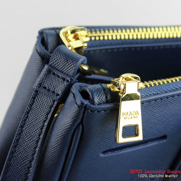 2013 Prada Saffiano Tote Bag 1801 Blue 2013 Prada Saffiano Tote Bag 1801 Blue