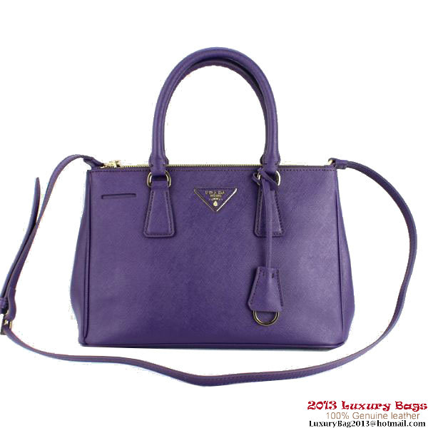 2013 Prada Saffiano Tote Bag 1801 Purple