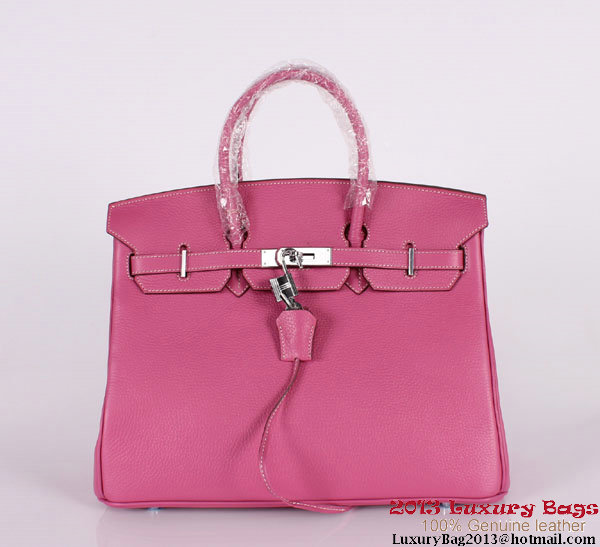 Hermes Birkin 35CM Tote Bag Clemence Leather H-35 Peach Hermes Birkin 35CM Tote Bag Clemence Leather H-35 Peach