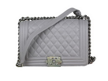 2013 Boy Chanel Flap Shoulder Bag Classic Cannage Patterns A67025 Grey 2013 Boy Chanel Flap Shoulder Bag Classic Cannage Patterns A67025 Grey