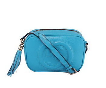 Gucci 308364 Soho Calf Leather Disco Bag Blue Gucci 308364 Soho Calf Leather Disco Bag Blue