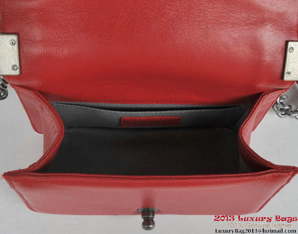 Boy Chanel Small Flap Shoulder Bag Sheepskin Leather A67086 Red Boy Chanel Small Flap Shoulder Bag Sheepskin Leather A67086 Red