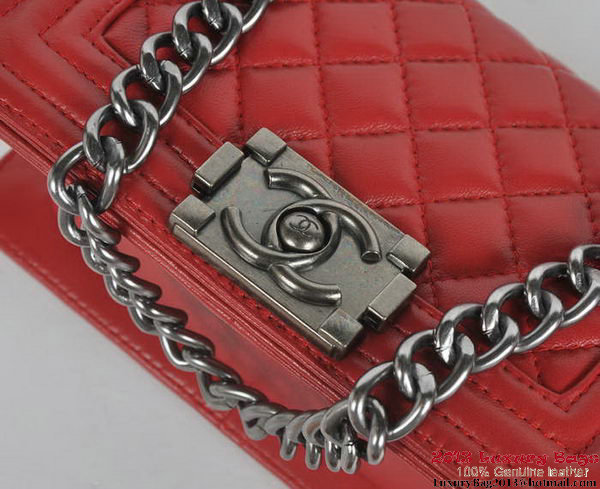 Boy Chanel Small Flap Shoulder Bag Sheepskin Leather A67086 Red Boy Chanel Small Flap Shoulder Bag Sheepskin Leather A67086 Red
