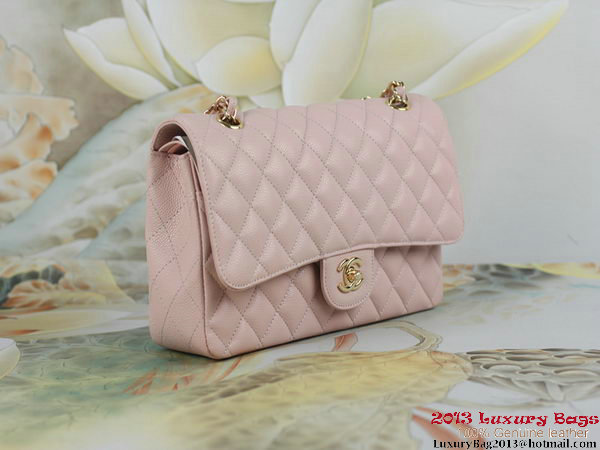 Chanel 2.55 Series Classic Flap Bag Original Cannage Patterns Leather Pink Chanel 2.55 Series Classic Flap Bag Original Cannage Patterns Leather Pink