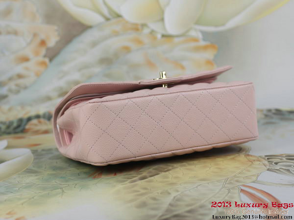 Chanel 2.55 Series Classic Flap Bag Original Cannage Patterns Leather Pink Chanel 2.55 Series Classic Flap Bag Original Cannage Patterns Leather Pink