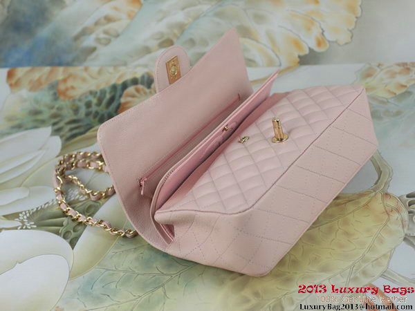 Chanel 2.55 Series Classic Flap Bag Original Cannage Patterns Leather Pink Chanel 2.55 Series Classic Flap Bag Original Cannage Patterns Leather Pink