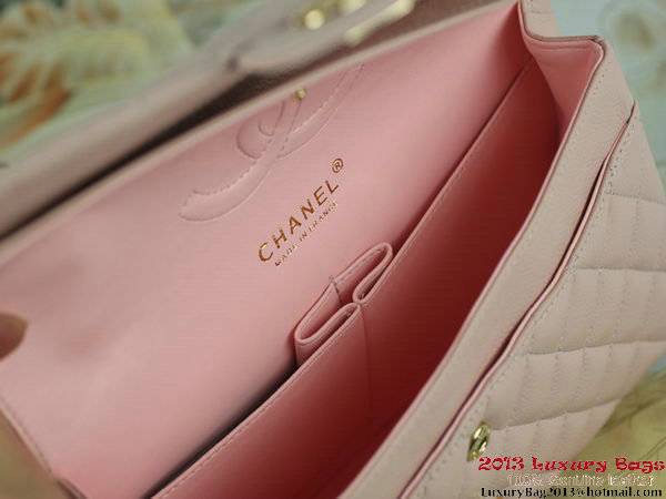Chanel 2.55 Series Classic Flap Bag Original Cannage Patterns Leather Pink Chanel 2.55 Series Classic Flap Bag Original Cannage Patterns Leather Pink