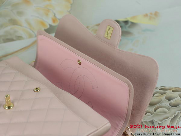 Chanel A01113 Classic Flap Bag Original Cannage Patterns Leather Pink Chanel A01113 Classic Flap Bag Original Cannage Patterns Leather Pink