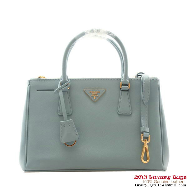 Prada Saffiano Leather 30cm Tote Bag BN1801 Light Blue