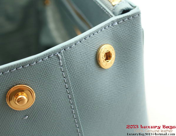 Prada Saffiano Leather 30cm Tote Bag BN1801 Light Blue Prada Saffiano Leather 30cm Tote Bag BN1801 Light Blue