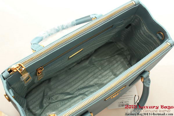 Prada Saffiano Leather 30cm Tote Bag BN1801 Light Blue Prada Saffiano Leather 30cm Tote Bag BN1801 Light Blue
