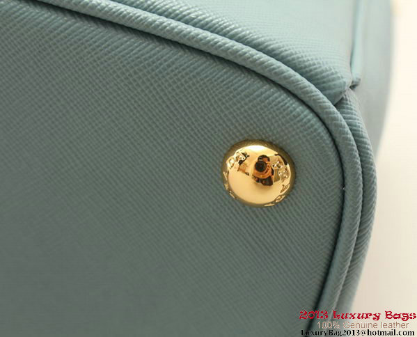 Prada Saffiano Leather 30cm Tote Bag BN1801 Light Blue Prada Saffiano Leather 30cm Tote Bag BN1801 Light Blue