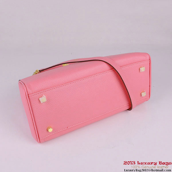 Hermes Kelly 32cm Shoulder Bags Pink Clemence Leather Gold Hermes Kelly 32cm Shoulder Bags Pink Clemence Leather Gold
