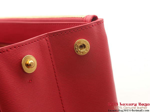 Prada Saffiano Leather 30cm Tote Bag BN1801 Red Prada Saffiano Leather 30cm Tote Bag BN1801 Red