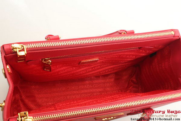 Prada Saffiano Leather 30cm Tote Bag BN1801 Red Prada Saffiano Leather 30cm Tote Bag BN1801 Red