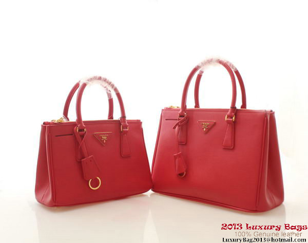 Prada Saffiano Leather 30cm Tote Bag BN1801 Red Prada Saffiano Leather 30cm Tote Bag BN1801 Red