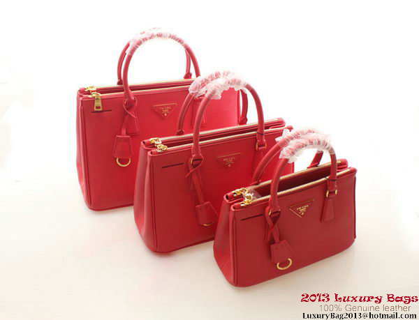 Prada Saffiano Leather 30cm Tote Bag BN1801 Red Prada Saffiano Leather 30cm Tote Bag BN1801 Red