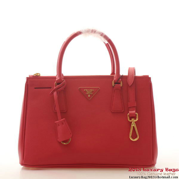 Prada Saffiano Leather 30cm Tote Bag BN1801 Red Prada Saffiano Leather 30cm Tote Bag BN1801 Red