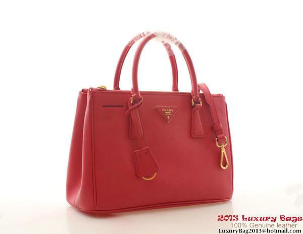 Prada Saffiano Leather 30cm Tote Bag BN1801 Red Prada Saffiano Leather 30cm Tote Bag BN1801 Red