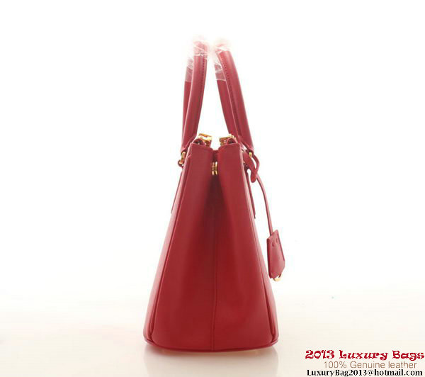 Prada Saffiano Leather 30cm Tote Bag BN1801 Red Prada Saffiano Leather 30cm Tote Bag BN1801 Red