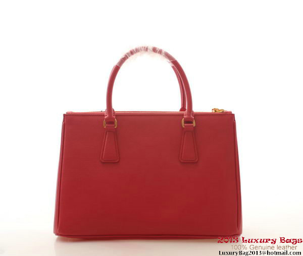 Prada Saffiano Leather 30cm Tote Bag BN1801 Red Prada Saffiano Leather 30cm Tote Bag BN1801 Red