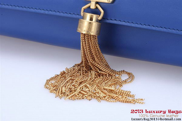 Yves Saint Laurent Small Monogramme Cross-body Shoulder Bag Y042 Blue