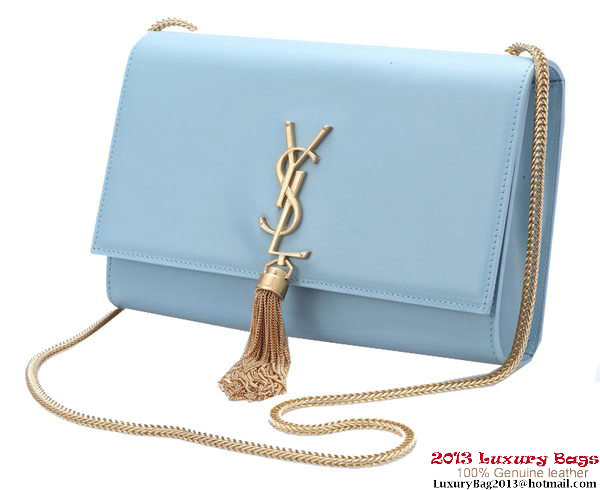 Yves Saint Laurent Small Monogramme Cross-body Shoulder Bag Y042 Light Blue